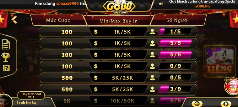 Bí Quyết Làm Chủ Game Bài Liêng Tại Go88 Cho Anh Em Tân Thủ