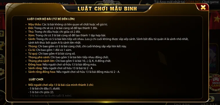 Nghệ Thuật Xếp Bài Mậu Binh Tại Go88 Bất Bại Cho Game Thủ