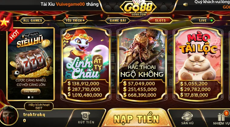 Bí Kíp Săn Nổ Hũ Go88 Với Tỷ Lệ Trúng Jackpot Cực Cao Cho Anh Em