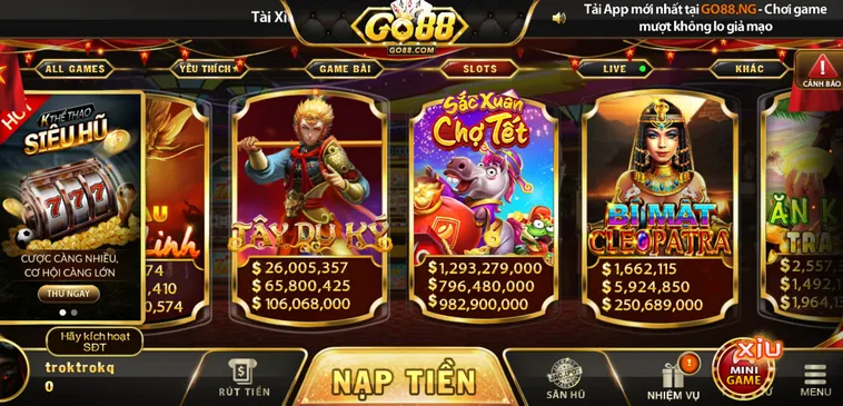 Bí Kíp Săn Nổ Hũ Go88 Với Tỷ Lệ Trúng Jackpot Cực Cao Cho Anh Em