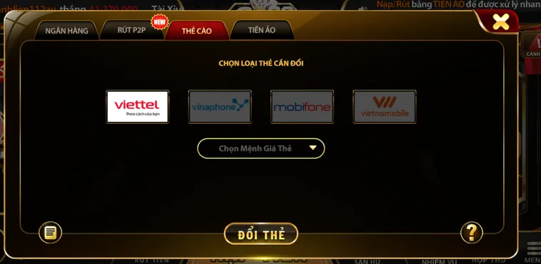 Rút tiền qua thẻ cào được ưu tiên lựa chọn tại go88.