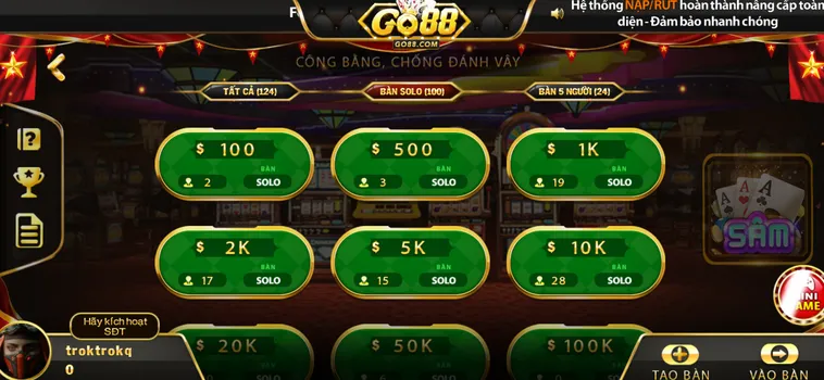 Bí Kíp Đánh Sâm Lốc Tại Go88 Luôn Thắng Từ Cao Thủ Lâu Năm