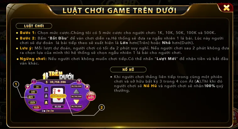 Mẹo Chơi Minigame Trên Dưới Tại Go88 Giúp Anh Em Hốt Bạc Mỗi Ngày